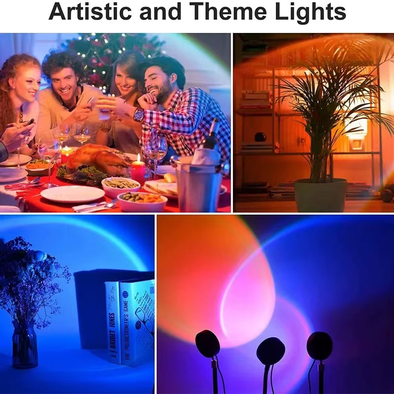 Sunset Projection Lamp with Stand & Remote (RGB)