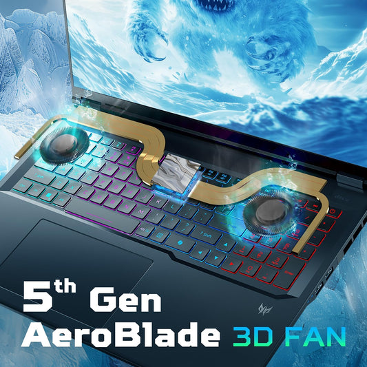 Acer Predator Helios Neo 18 AI Gaming Laptop | Intel Core Ultra 9 Processor 275HX | NVIDIA Geforce RTX 5070 Ti | 18" WQXGA 240Hz G-SYNC | 32GB DDR5 | 2TB Gen 4 SSD | Killer Wi-Fi 6E | PHN18-72-9474