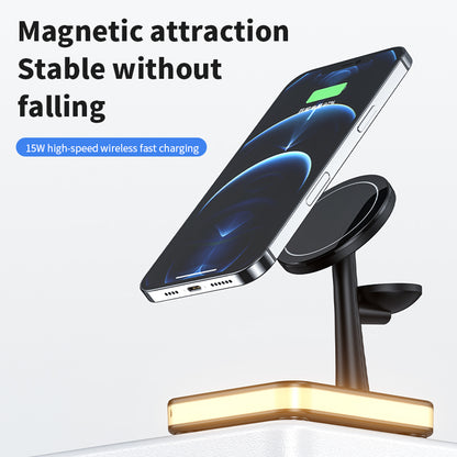 4-in-1 RGB Magnetic Charger Stand