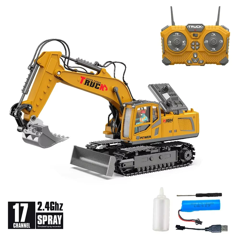 1:18 Alloy RC Excavator (17-Channel)