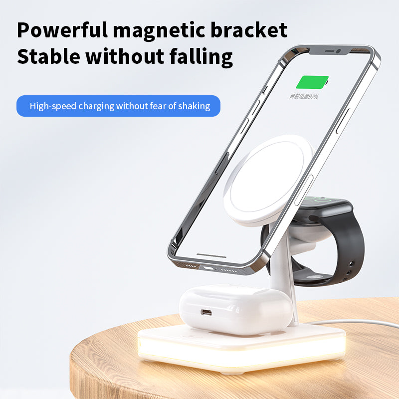 4-in-1 RGB Magnetic Charger Stand