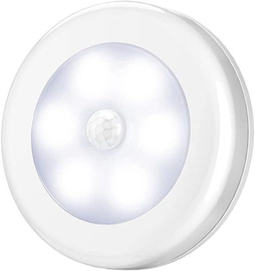 Motion Sensor Night Light, Battery Operated, White