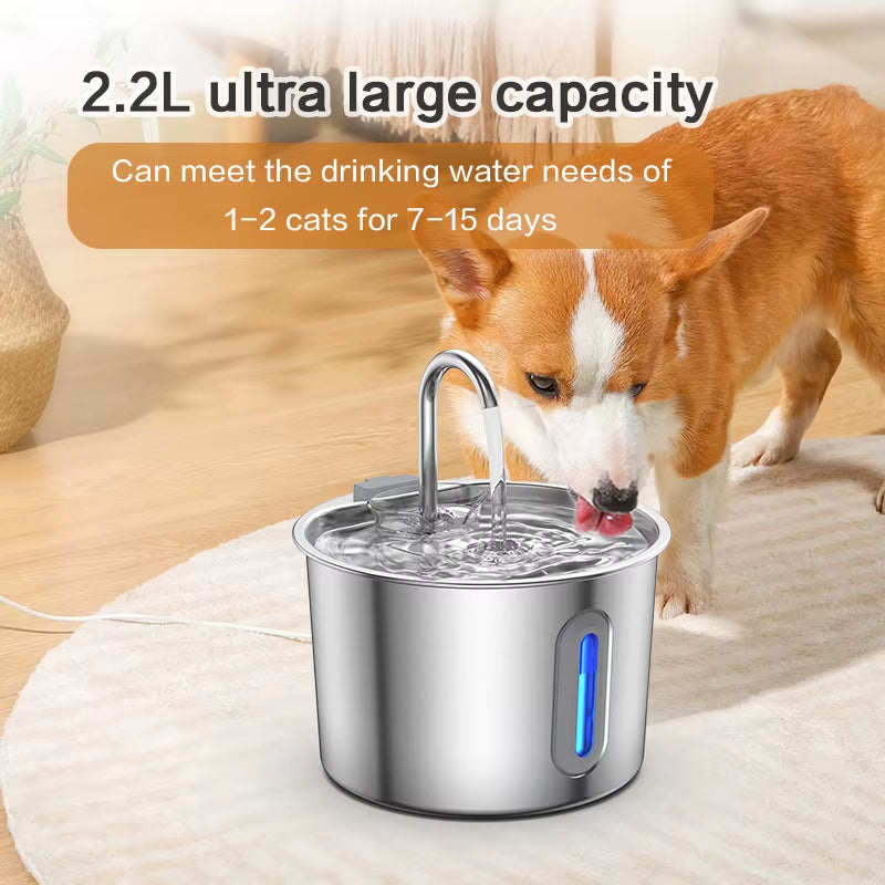 Stainless Steel Cat Water Fountain