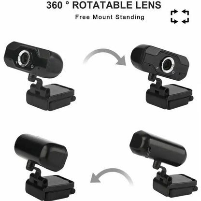 1080p USB Webcam with Microphone for Video Calls & Streaming