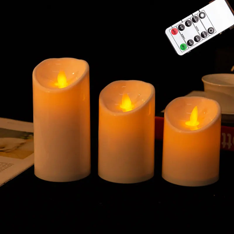 Remote Moving-Flame LED Candles (3-Pack)