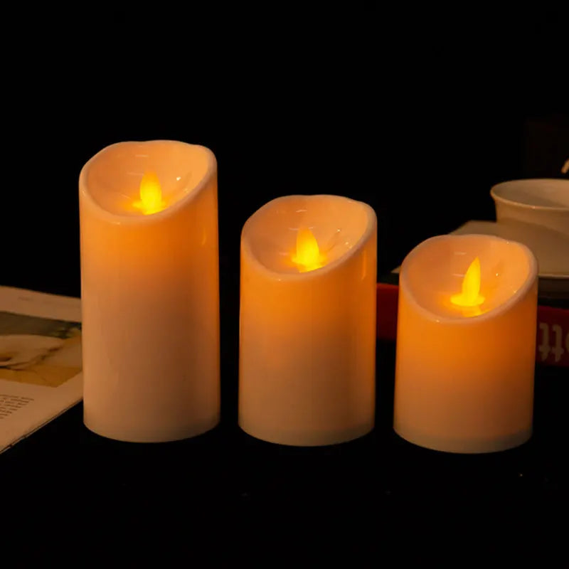 Remote Moving-Flame LED Candles (3-Pack)