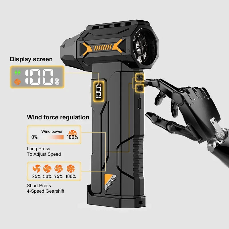 Cordless Turbo Jet Blower (Dust, Leaves, Snow, PC)
