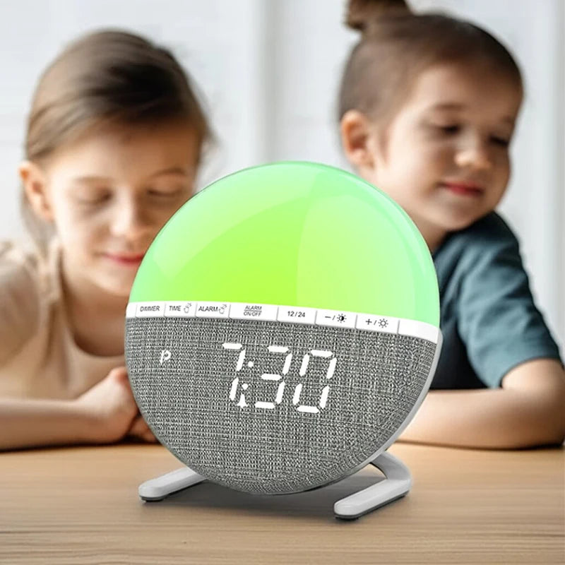 Sunrise Wake-Up Light Alarm Clock (RGB)