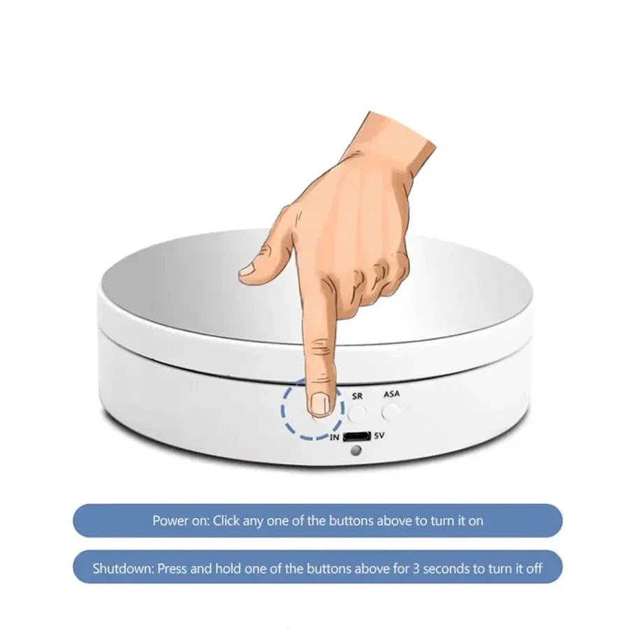 Motorized 360° Display Turntable (138 mm)