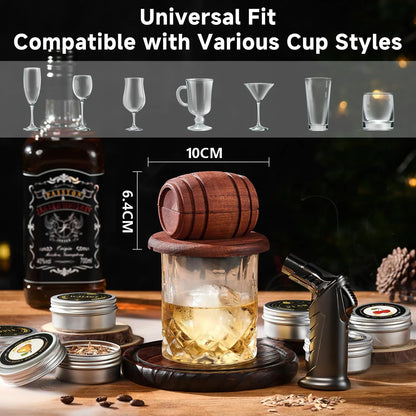 Cocktail Smoker Kit with 6 Wood-Chip Flavors