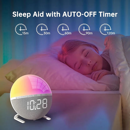Sunrise Wake-Up Light Alarm Clock (RGB)