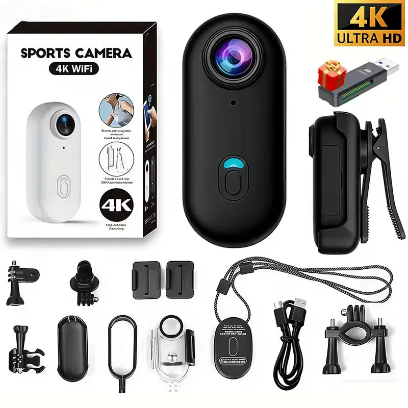 Magnetic Mini POV Camera (Wearable, Wi-Fi App)