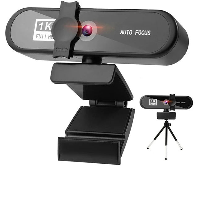 Autofocus Webcam with Microphone for Streaming & Video Calls