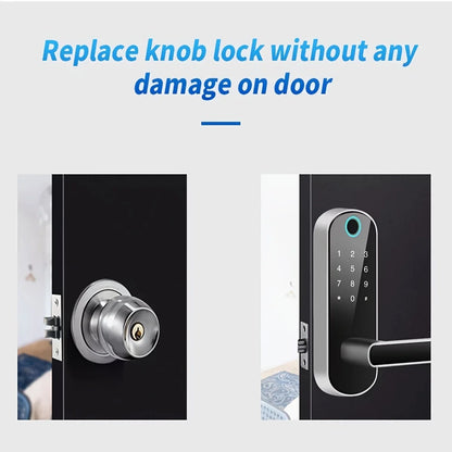 Smart Fingerprint Door Lock with App, Keypad & Cards
