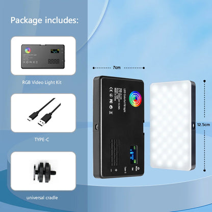 Pocket RGB Video Light Panel (Magnetic Back)