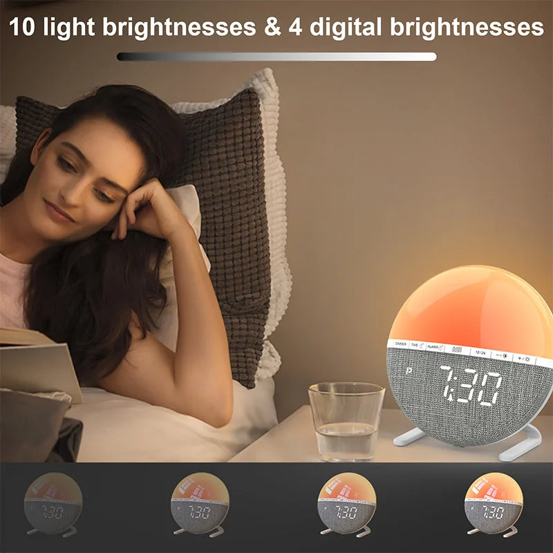 Sunrise Wake-Up Light Alarm Clock (RGB)