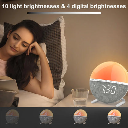 Sunrise Wake-Up Light Alarm Clock (RGB)