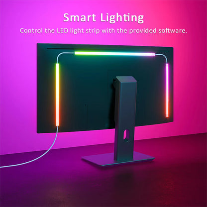 USB Screen-Sync RGB Monitor Backlight Strip (24–34 in)