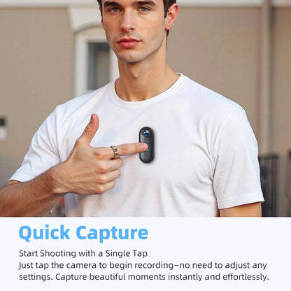 Magnetic Mini POV Camera (Wearable, Wi-Fi App)