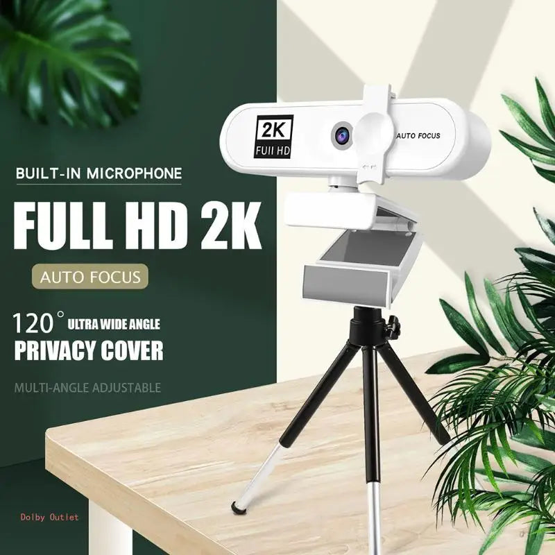 Autofocus Webcam with Microphone for Streaming & Video Calls