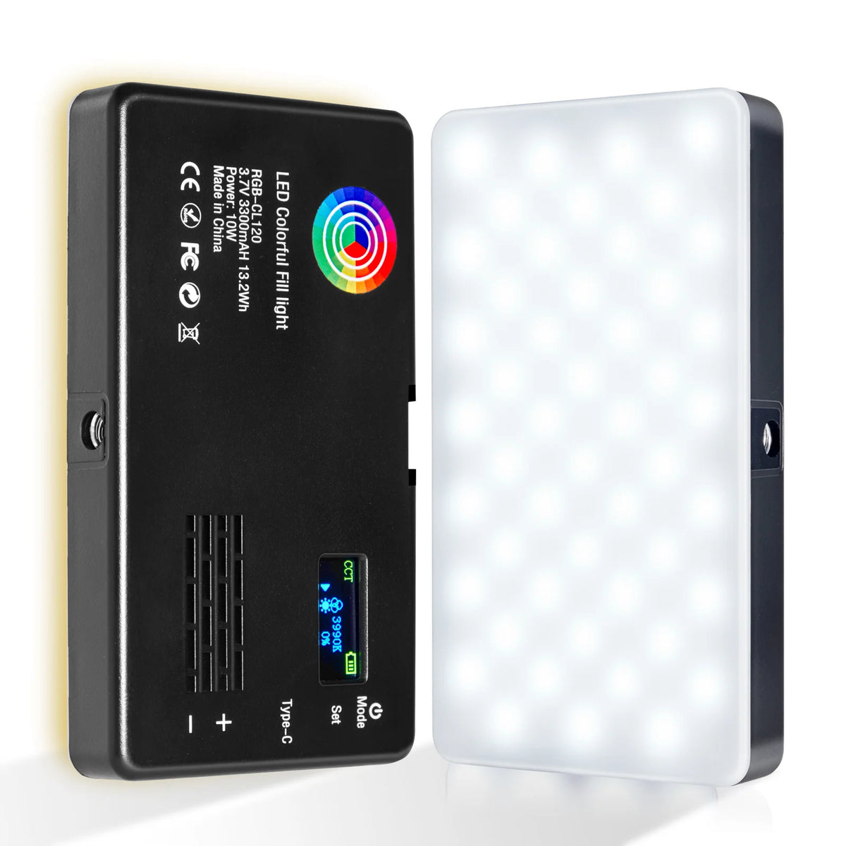 Pocket RGB Video Light Panel (Magnetic Back)