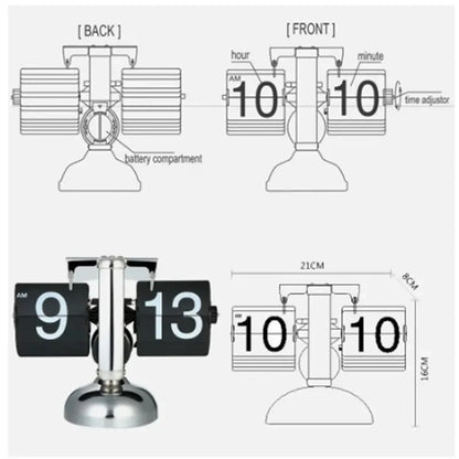 Automatic Page-Turning Flip Clock