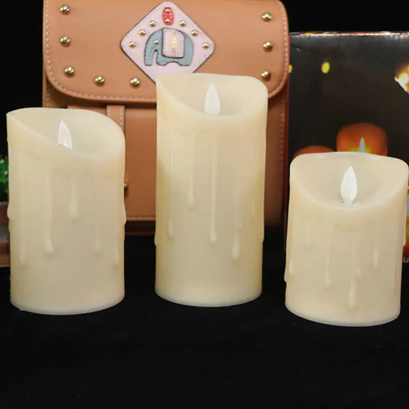 Remote Moving-Flame LED Candles (3-Pack)