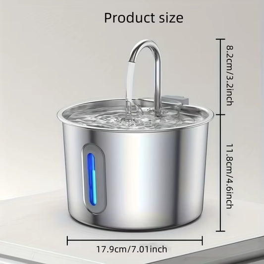 Stainless Steel Cat Water Fountain