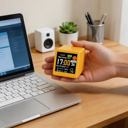 Mini Wi-Fi Weather Station Desk Display