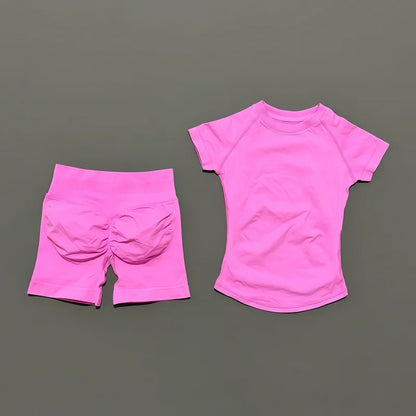 Women's Seamless 2-Piece Workout Set (Black)