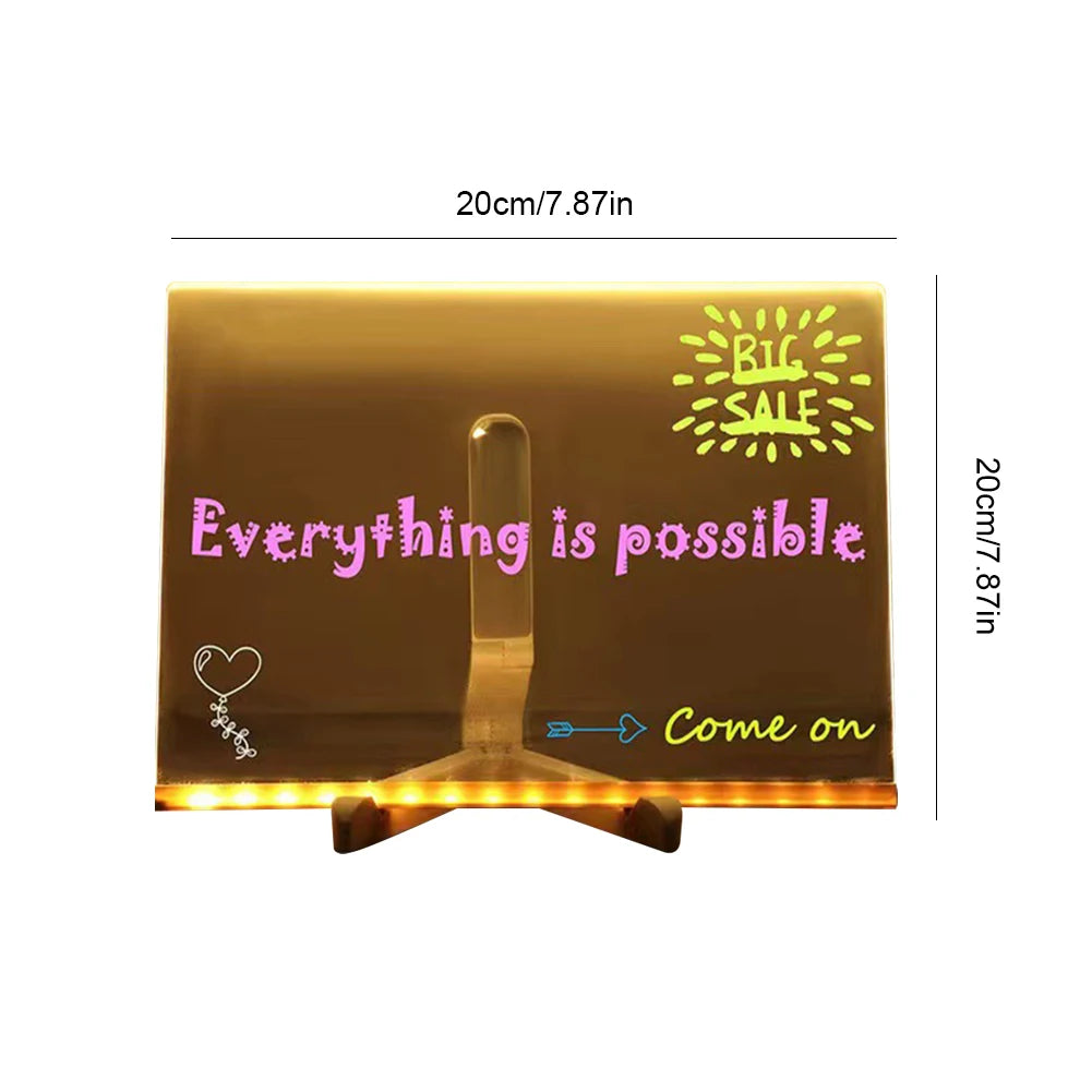 Light-Up Acrylic LED Message Board