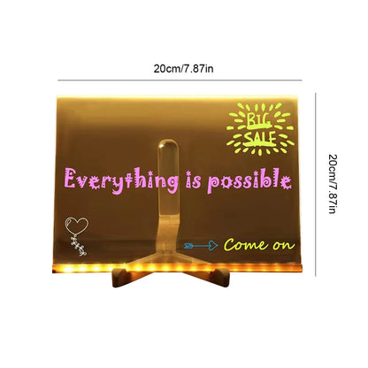 Light-Up Acrylic LED Message Board