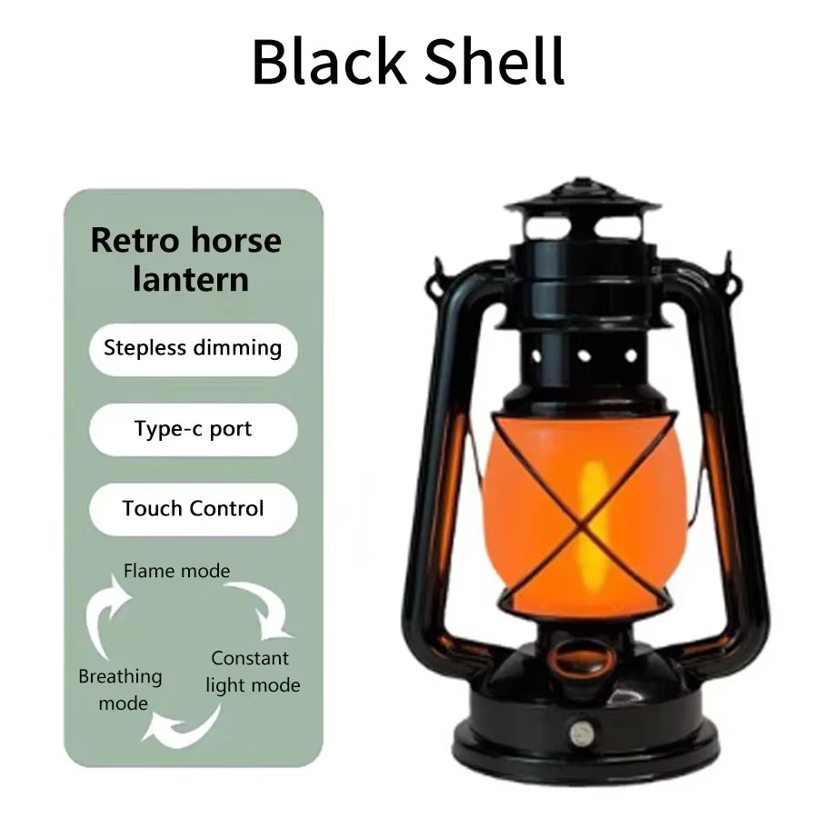 Vintage-Style LED Lantern
