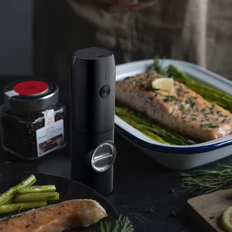 Gravity Electric Salt & Pepper Grinder Set with LED Light