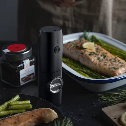 Gravity Electric Salt & Pepper Grinder Set with LED Light