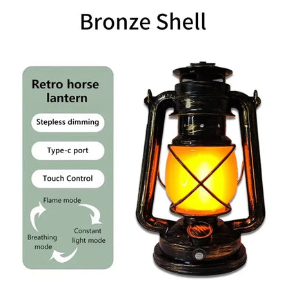 Vintage-Style LED Lantern