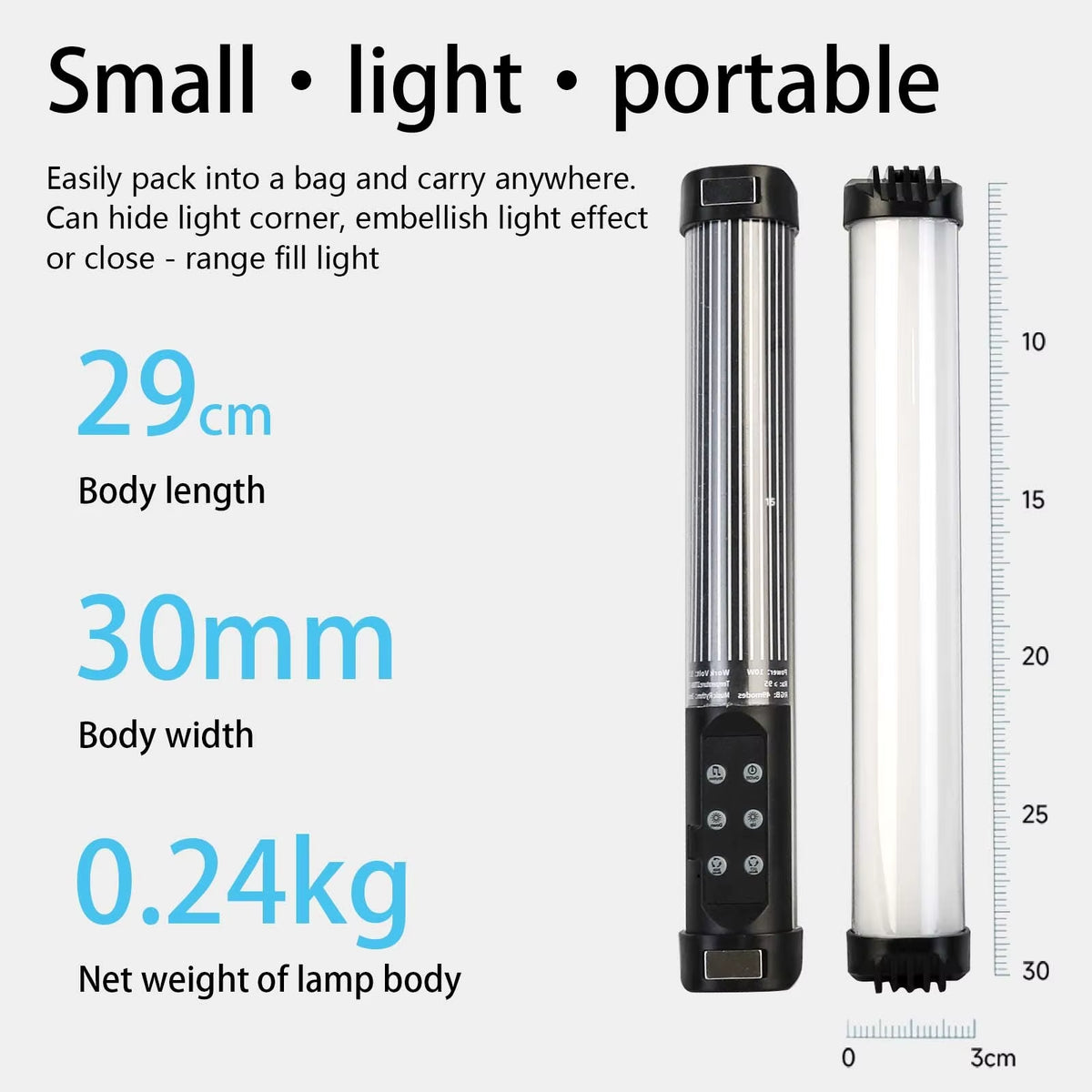 30cm RGB Magnetic Light Stick