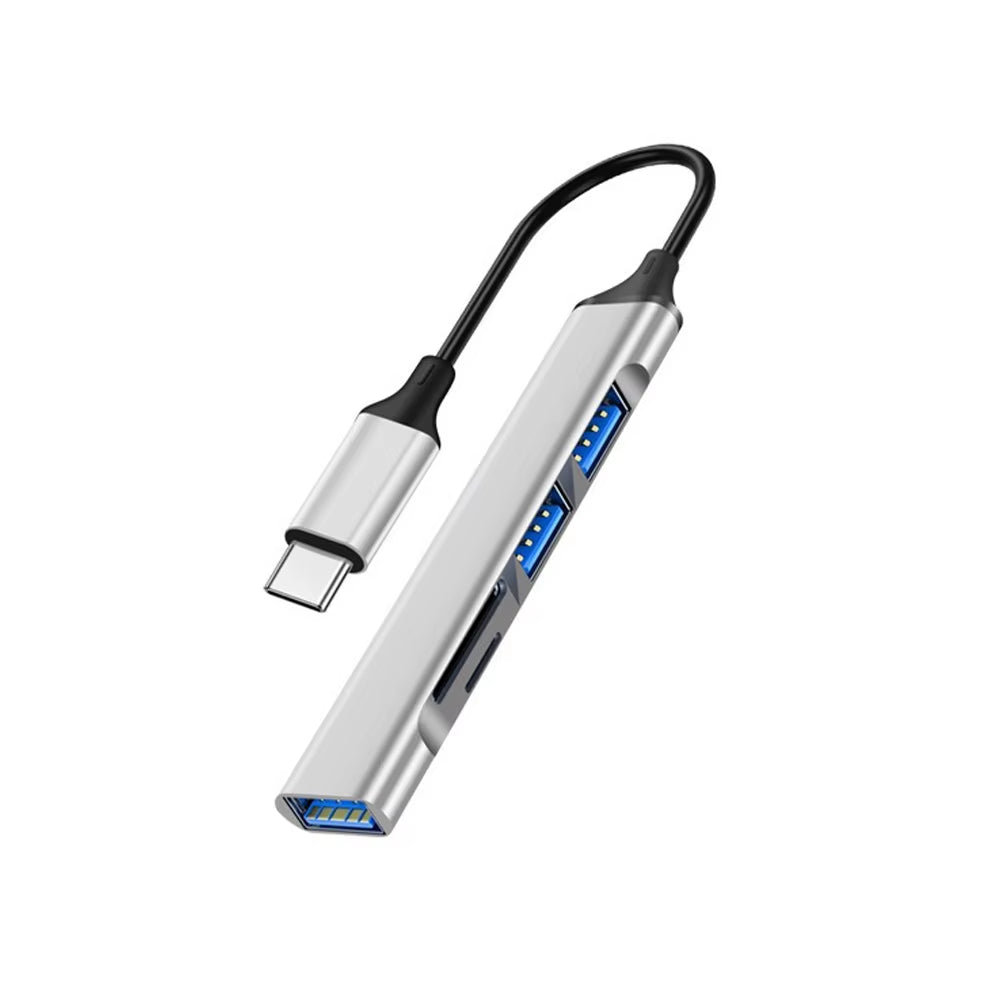 Aluminum USB-C Hub with SD/TF Card Reader