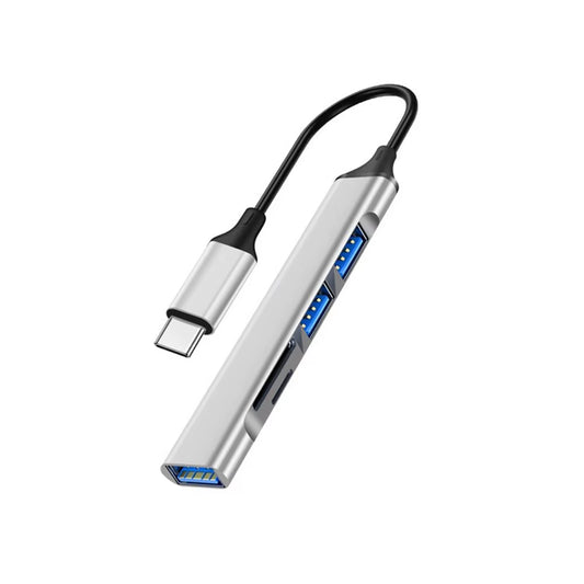 Aluminum USB-C Hub with SD/TF Card Reader