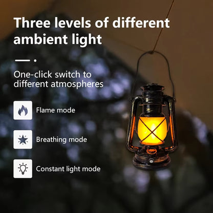 Vintage-Style LED Lantern