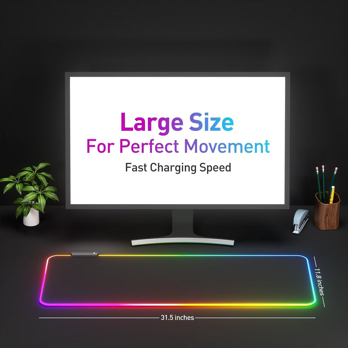 Large RGB LED Mouse Pad