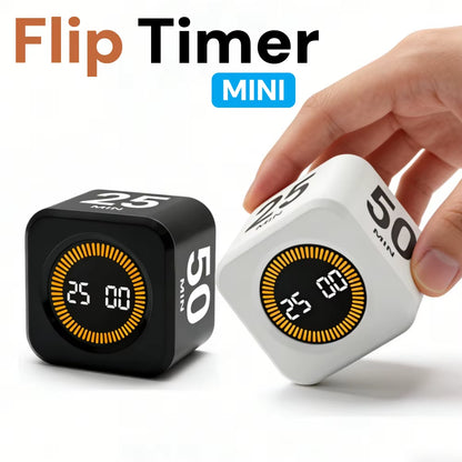 Flip-to-Start Cube Focus Timer (Preset Countdowns)