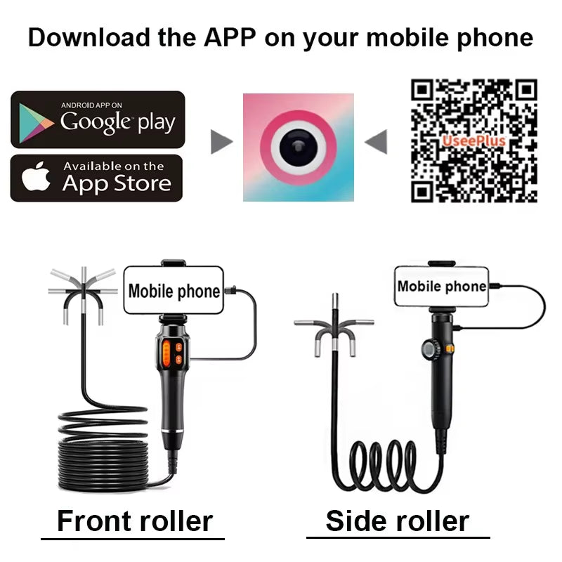 Articulating Snake Inspection Camera for Phone (USB-C, Two-Way Tip)