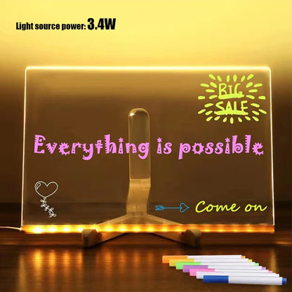 Light-Up Acrylic LED Message Board