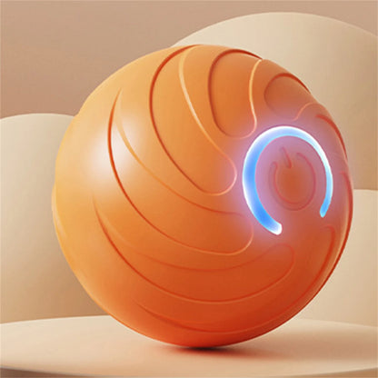 Automatic Rolling Ball Dog Toy - Interactive, LED, Rechargeable