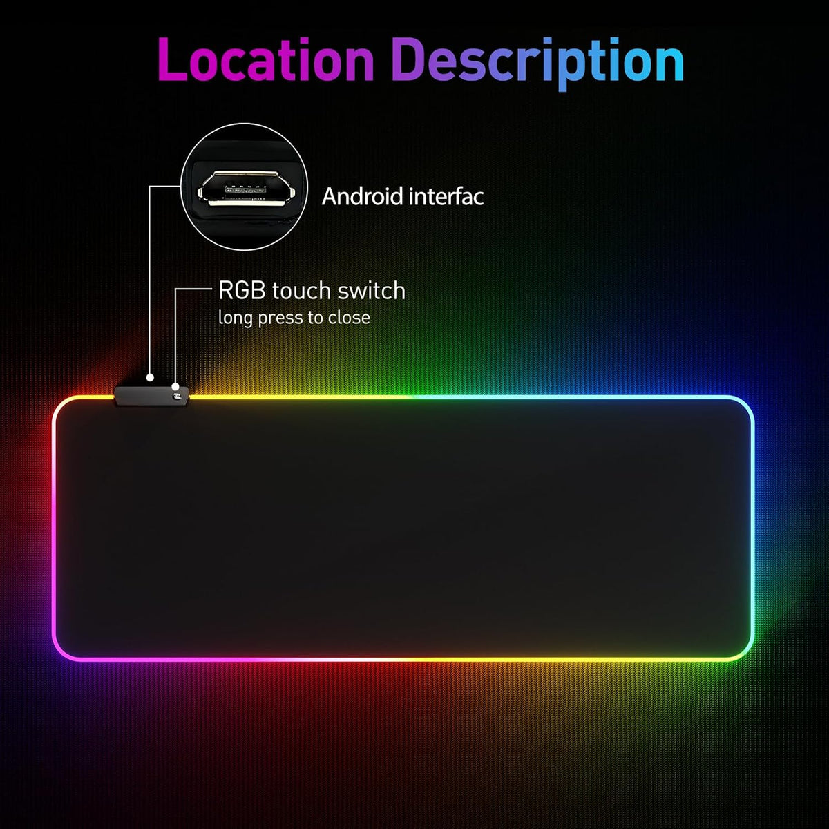 Large RGB LED Mouse Pad