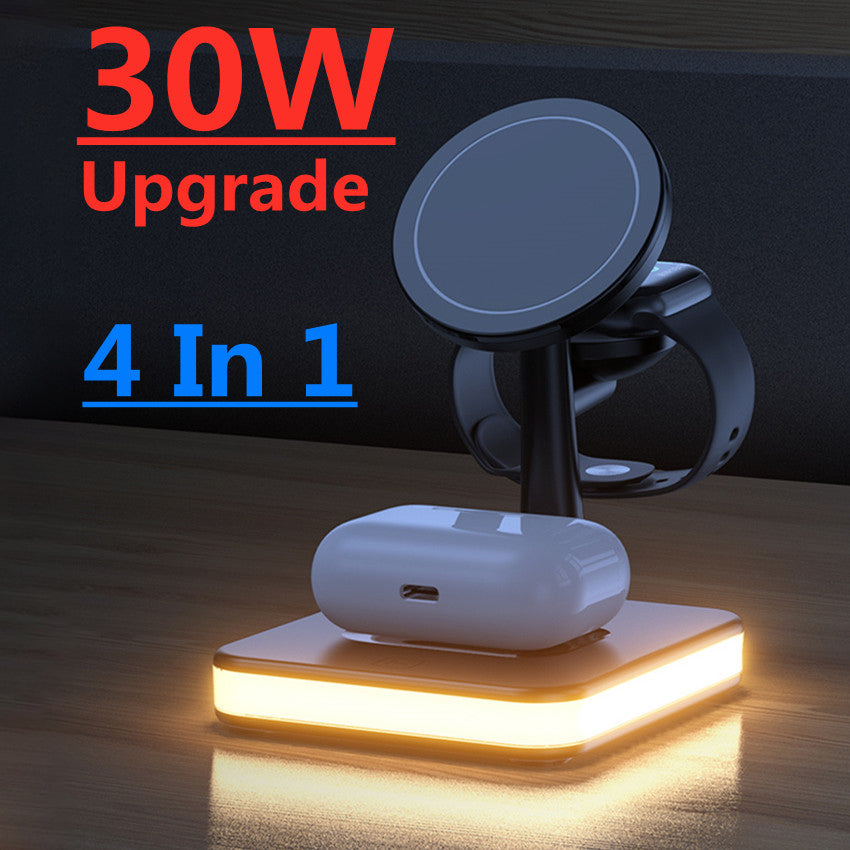 4-in-1 RGB Magnetic Charger Stand