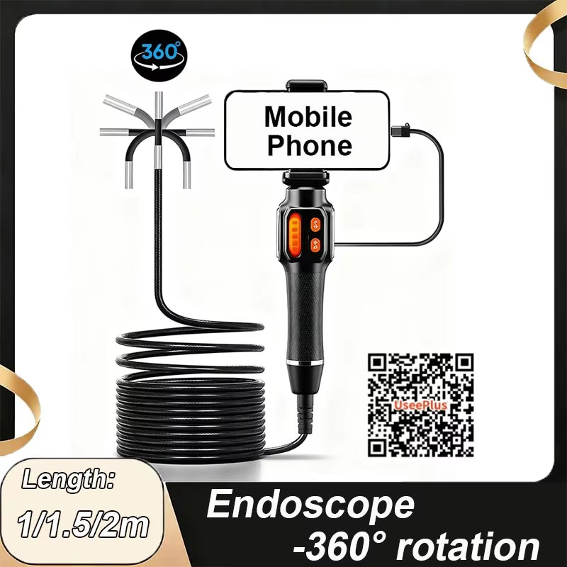 Articulating Snake Inspection Camera for Phone (USB-C, Two-Way Tip)