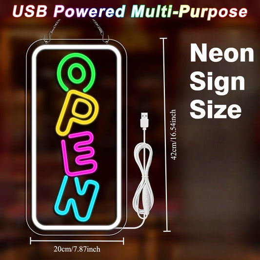 Open LED Neon Sign for Business Windows and Doors