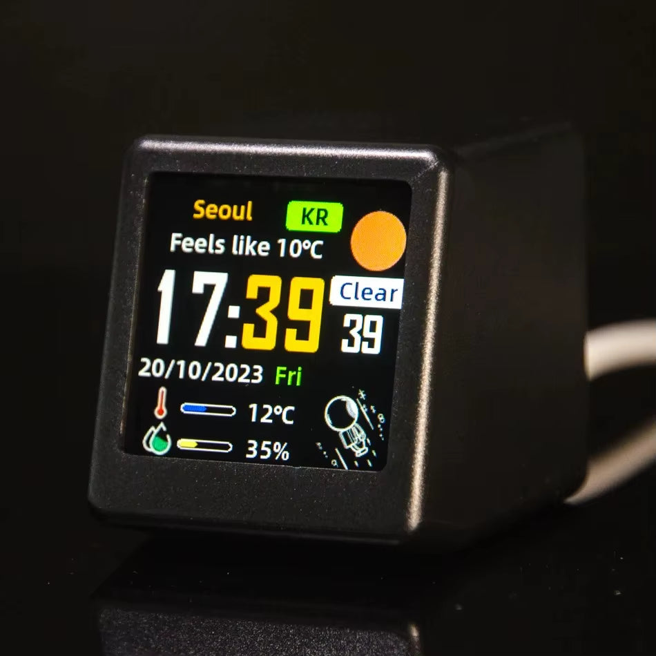 Mini Wi-Fi Weather Station Desk Display